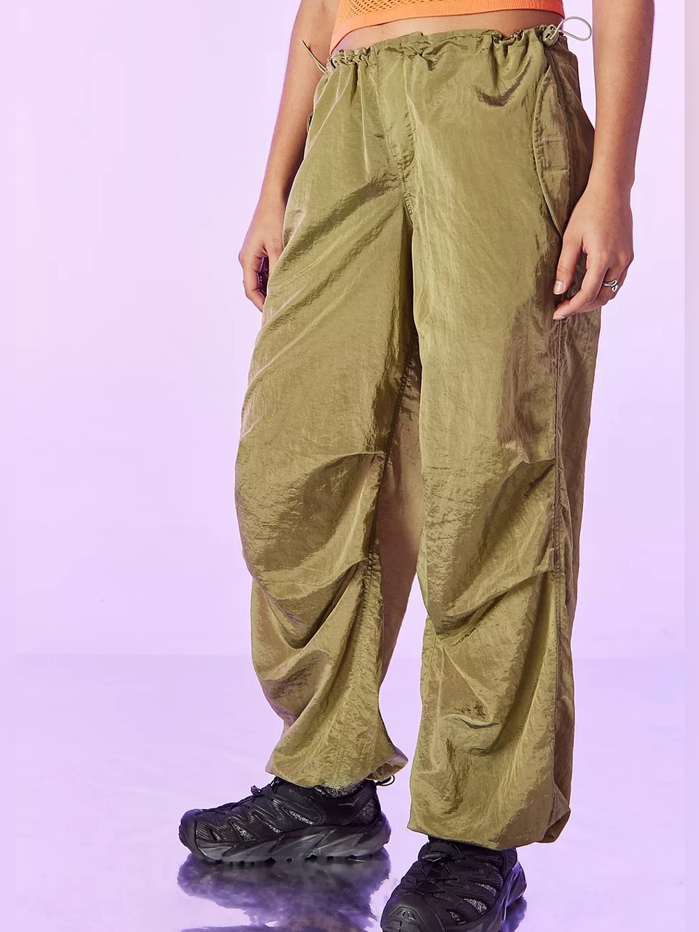 iets Fran’s Shiny Ballon Pant from Urban Outfitters. In Chartreuse.